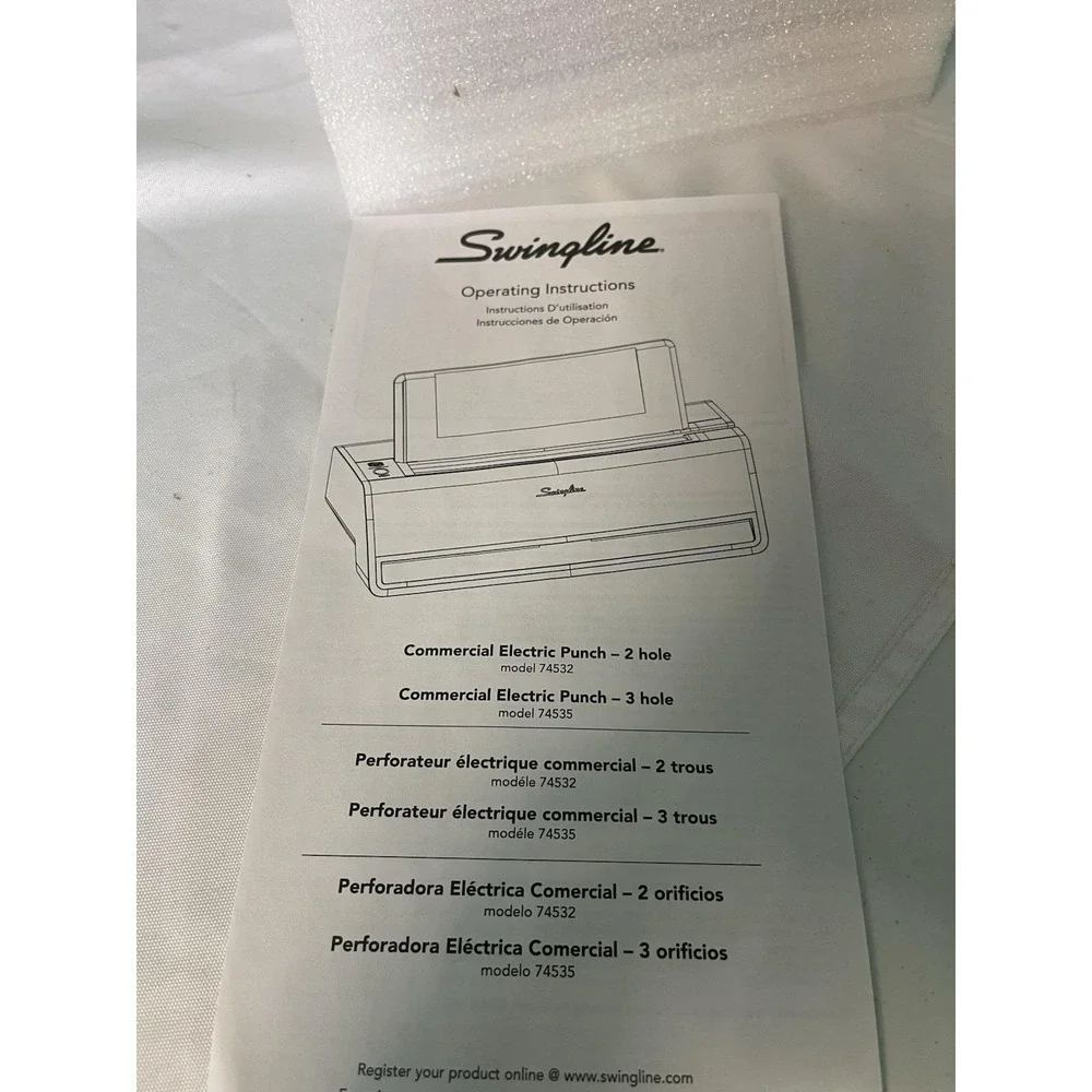 Swingline Electric Hole Puncher 3 Hole, 28 Sheet Capacity Three Hole Punch 74535